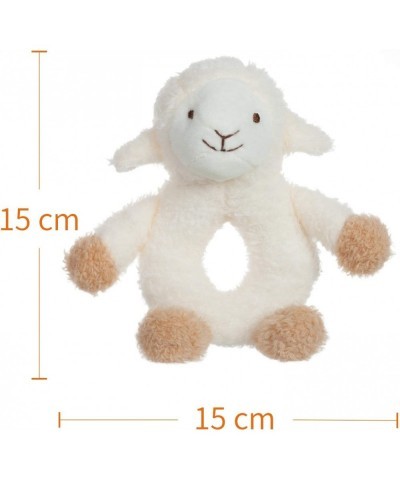 Baby Lovey Lamb Soft Rattle Toy Plush Stuffed Animal for Newborn Soft Hand Grip Shaker Over 0 Months (Cream Lamb 6 Inches) $2...