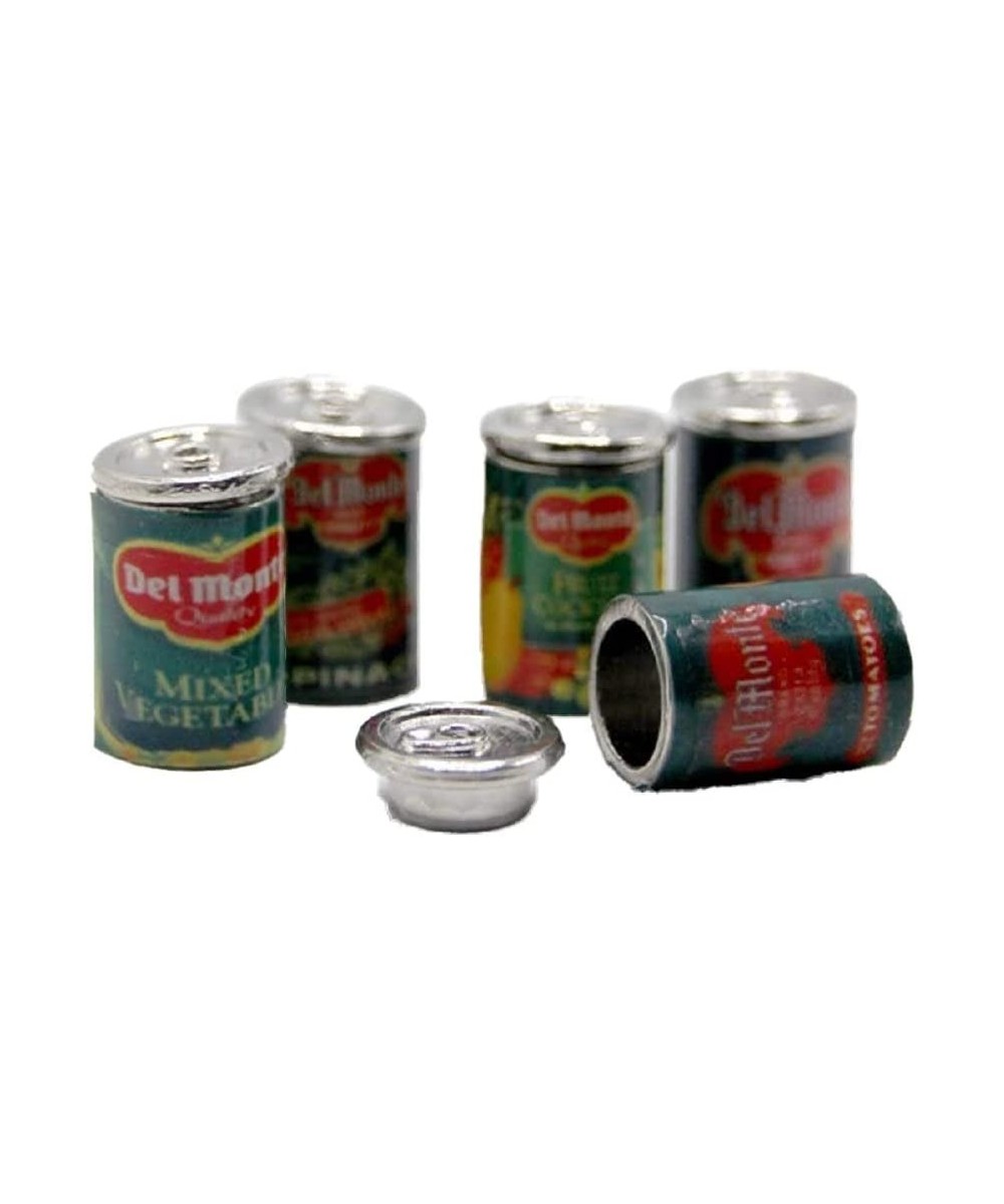 Dollhouse 5 Food Cans Mixed Grocery Tins Miniature Shop Kitchen Accessory Set $26.27 Dollhouse Accessories