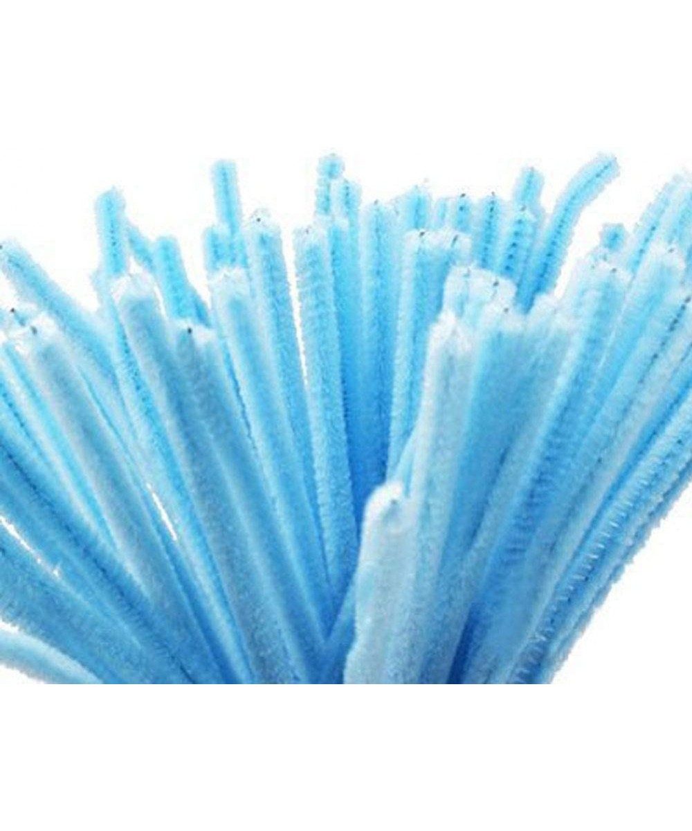 Super Fuzzy Chenille Stems Pipe Cleaners Pack of 100 (Light Blue) $16.55 Craft Pipe Cleaners