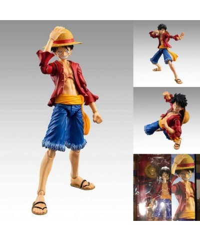 TYGHHNJD One Piece Luffy Action Figures Movable Joints Face Change Anime Figure PVC Statue Decoration Toy Model Computer Desk...