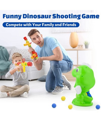 Dinosaur Shooting Toys for Kids Target Shooting Games with 2 Air Toy Guns and 32 Foam Balls Shooting Target with LCD & Sound ...