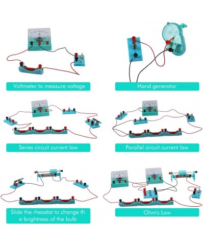 Snap Circuits Science Kit Physical Circuit Kit Physical Science Experiment 50 Items 18 Chapters Fun Projects for Kids Ages 6-...