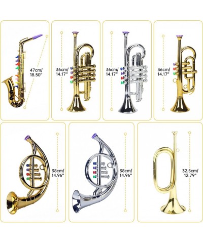 Musical Toy 4 Notes Metallic Props Simulation Instruments French Horn for Ages 3+ Gold $41.32 Kids' Musical Instruments