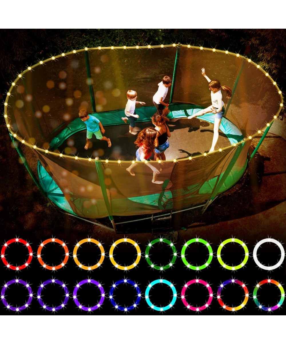 USB LED Trampoline Lights Remote Control Color Changes Waterproof Ambiance Lights for Kids Night Play in Backyard Patio Outdo...