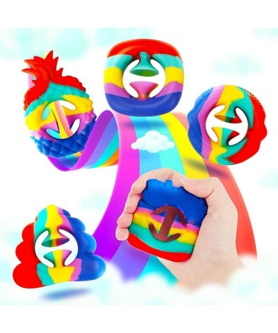 5 Pack Finger Sensory Toy Fidget Pack Grip Grab Squeeze Toy for Stress Anxiety Relief Miniature Novelty Party Popper Noise Ma...