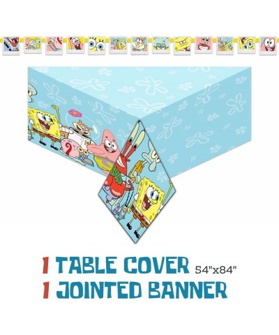 SpongeBob Party Supplies | SpongeBob Party Decorations | Includes Dinner SpongeBob Plates Dessert Plates Napkins Tablecloth a...