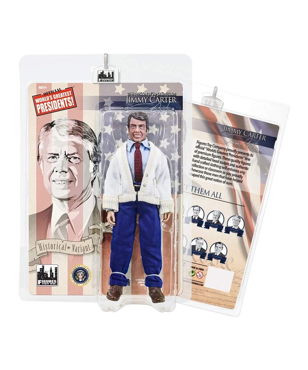 US Presidents 8 Inch Action Figures Series: Jimmy Carter [White Sweater Variant] $62.82 Action Figures