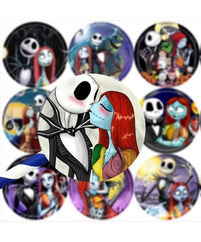 120pcs Jack and Sally Stickers Halloween Party Favors Supplies for Birthday Decorations Decor $19.97 Kids' Party Favor Sets