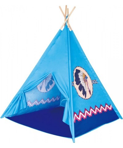 Apache Turquoise Teepee Tent Kids Indoor Playhouse Children Outdoor Play Castle Toy Tipi with Wooden Poles $51.84 Kids' Play ...