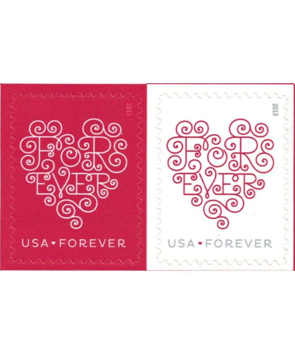 Forever Hearts Sheet of Twenty Forever Stamps - Great For Weddings Scott 4955 $62.81 Collectibles Display & Storage