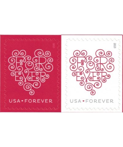 Forever Hearts Sheet of Twenty Forever Stamps - Great For Weddings Scott 4955 $62.81 Collectibles Display & Storage