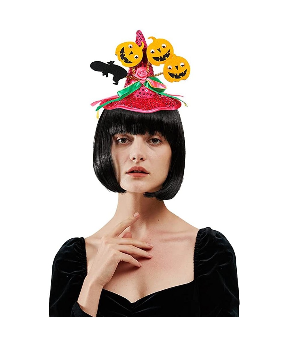 Halloween Witch Costume Headwear Witch Hat for Halloween Costume Cosplay Party Witch Headbands $17.43 Kids' Party Hats