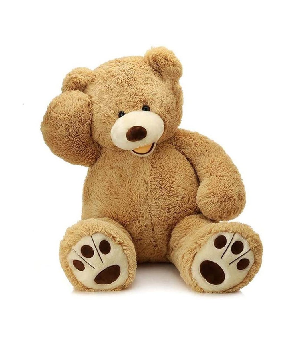 Giant Teddy Bear with Big Footprints Plush Stuffed Animals Light Brown 39 inches $65.01 Stuffed Animals & Teddy Bears