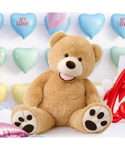 Giant Teddy Bear with Big Footprints Plush Stuffed Animals Light Brown 39 inches $65.01 Stuffed Animals & Teddy Bears