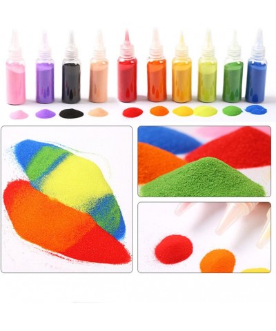 Sand Art Kit 12 Colors Colored Sand Art Kit Art Sand Scenic Sand Wiht 12 Sheets Sand Art Painting Cards Brush Wooden Pen Pape...