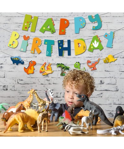 Dinosaur Birthday Banner - Dinosaur Theme Birthday Party Decoration Supplies Indoor Outdoor Hanging Décor Party Ornaments Set...