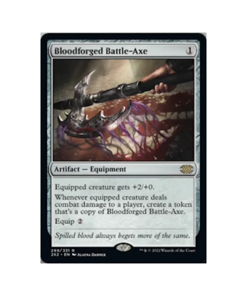 Magic: the Gathering - Bloodforged Battle-Axe (299) - Foil - Double Masters 2022 $13.16 Trading Cards & Accessories