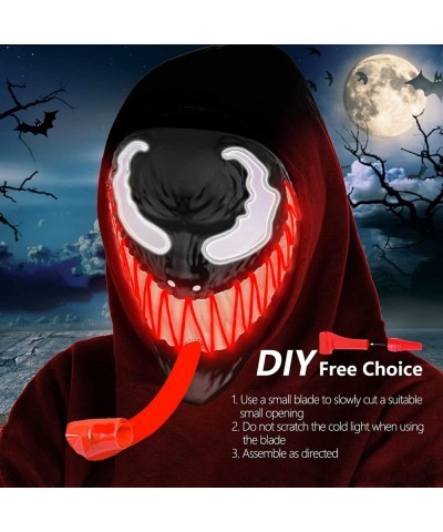 Halloween Mask Purge LED Mask for Festival Halloween Scary Party Costume Cosplay Gifts (new-red) $33.89 Kids' Dress-Up Access...