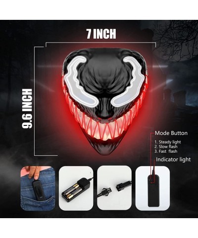 Halloween Mask Purge LED Mask for Festival Halloween Scary Party Costume Cosplay Gifts (new-red) $33.89 Kids' Dress-Up Access...