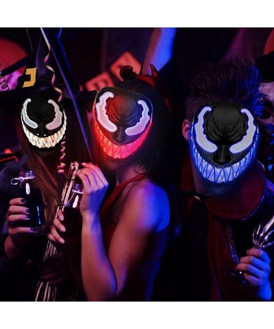 Halloween Mask Purge LED Mask for Festival Halloween Scary Party Costume Cosplay Gifts (new-red) $33.89 Kids' Dress-Up Access...