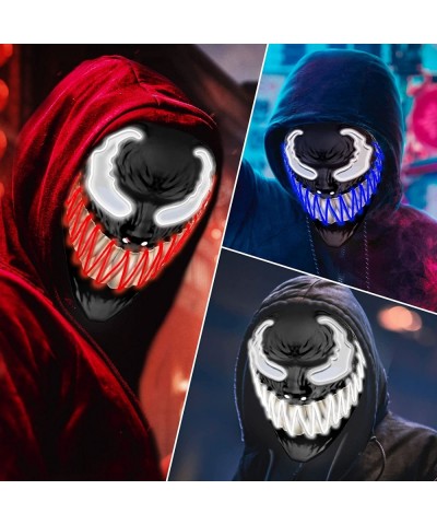 Halloween Mask Purge LED Mask for Festival Halloween Scary Party Costume Cosplay Gifts (new-red) $33.89 Kids' Dress-Up Access...