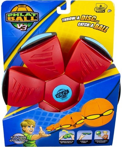 Goliath Sports Phlat Ball V3 Solid Red / Blue Bumper Multi Color $28.20 Fidget Toys