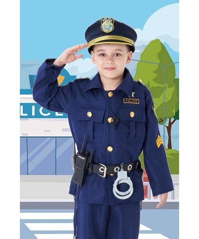 Deluxe Police Costume with Handcuff Walkie Talkie Gun Holster Whistle Cosplay Outfits $34.86 Kids' Costumes