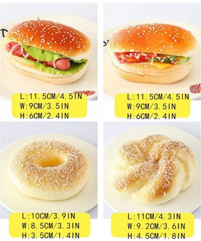 Fake Bread Artificial Cake PU Food Model Simulation Loaf Pretend Realistic Cupcake Dessert Props Toys for Home Kitchen Party ...