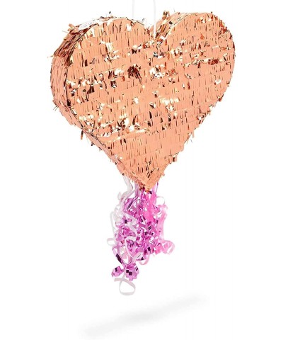 Small Pull String Heart Pinata for Valentine’s Rose Gold Foil Party Decorations (15.7 x 13 In) $34.61 Piñatas