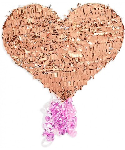 Small Pull String Heart Pinata for Valentine’s Rose Gold Foil Party Decorations (15.7 x 13 In) $34.61 Piñatas