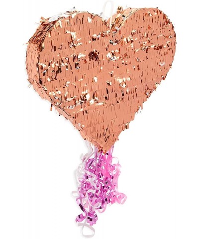 Small Pull String Heart Pinata for Valentine’s Rose Gold Foil Party Decorations (15.7 x 13 In) $34.61 Piñatas