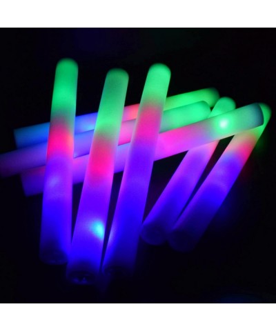 30pcs LED Foam Glow Sticks Bulk with 3 Modes Flashing Glow in The Dark Party Supplies for Wedding Birthday Christmas Hallowee...