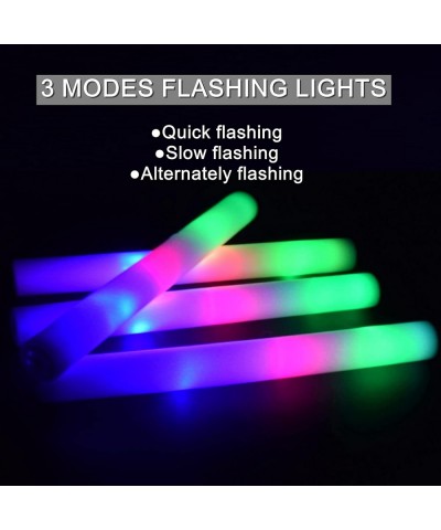 30pcs LED Foam Glow Sticks Bulk with 3 Modes Flashing Glow in The Dark Party Supplies for Wedding Birthday Christmas Hallowee...