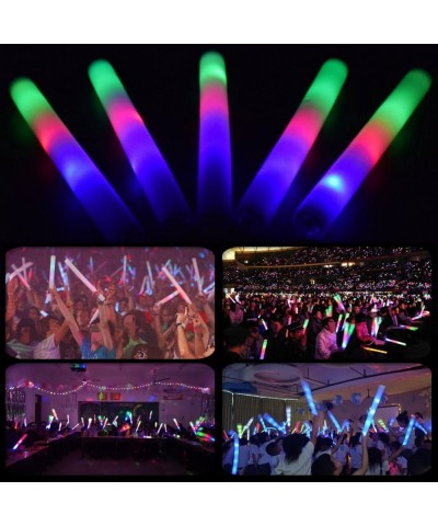 30pcs LED Foam Glow Sticks Bulk with 3 Modes Flashing Glow in The Dark Party Supplies for Wedding Birthday Christmas Hallowee...