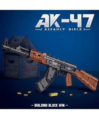 1366 Pcs Rifle AK-47 Blaster Shooting Building Bricks Realistic Gun Mechanical Submachine Model Set Compatible with Lego $106...