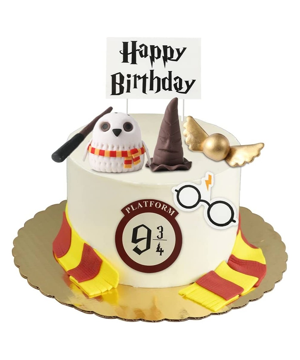 Wizard Cake Topper Cake Decoration For Birthday Party Wizard Party Birthday Cake Topper Set $22.18 Kids' Party Decorations