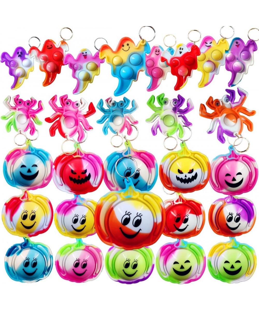 Bulk 30 Packs Push Fidget Bubble Mini Pop Fidget for Teens and Kids Small Birthday Halloween Party Favors Supplies and Classr...