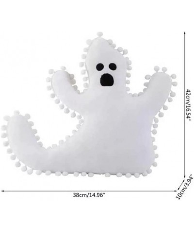 Cute Ghost Pillow 16 inches Stuffed Kawaii Fluffy Plush Ghost Toy Halloween Pillow Home Decor Ghost Decorations Christmas Bir...