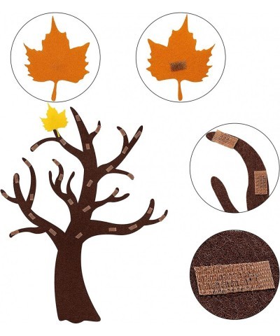 2 Pack Fall Tree of Thanks Craft Kit DIY Felt Fall Tree Board Foam with 120 Pieces Autumn Maple Leaf Stickers Self Adhesive f...