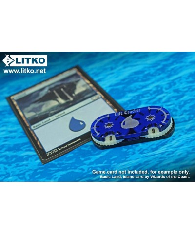 Blue Card Life Counter Wheel/Tracker Dial Compatible with MTG Card Game Translucent Blue $19.97 Game Accessories