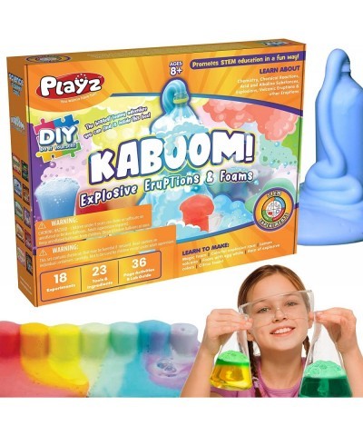 KABOOM! Explosive Eruptions & Foam Bombs - 18+ Fun & Safe STEM Experiments Chemistry Set & Science Kits for Kids Age 8-12. Ma...