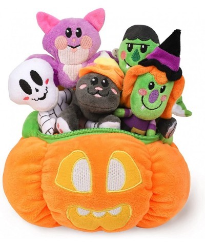 Baby's Pumpkin Halloween Toys Playset with 8 Fun Play Pieces Plush Goodie Bags Stuffers/Fillers Halloween Party Decoration Pr...