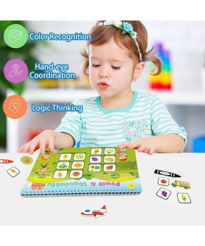 Montessori Busy Book Toys for Toddlers Preschool Learning Activity Quiet Book with Newest 11 Themes Travel Toys Busy Book for...