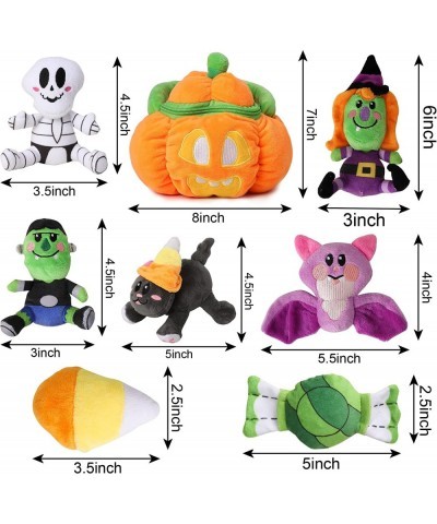 Baby's Pumpkin Halloween Toys Playset with 8 Fun Play Pieces Plush Goodie Bags Stuffers/Fillers Halloween Party Decoration Pr...