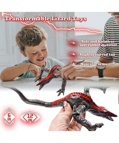 Animal Toys Action Figures Soft Glue Monster Toys with Movable Joints Cool Burst Prehistoric Behemoth Lizard Toy Monster Figu...