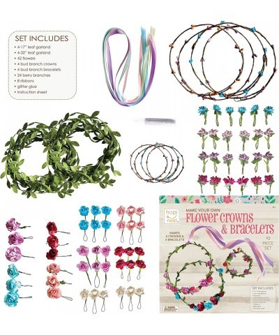 Make Your Own Flower Crowns and Bracelets Craft Kit for Girls Gifts Ages 6 7 8 9 10 Years Old and Up $29.05 Craft Kits