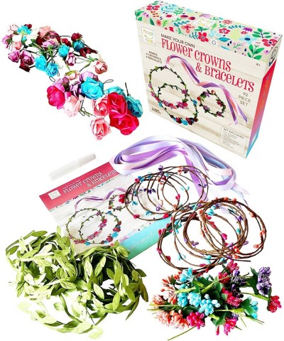 Make Your Own Flower Crowns and Bracelets Craft Kit for Girls Gifts Ages 6 7 8 9 10 Years Old and Up $29.05 Craft Kits