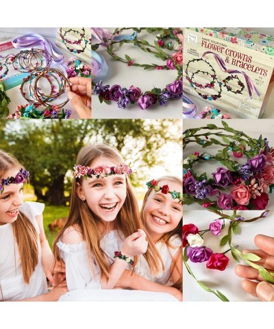 Make Your Own Flower Crowns and Bracelets Craft Kit for Girls Gifts Ages 6 7 8 9 10 Years Old and Up $29.05 Craft Kits