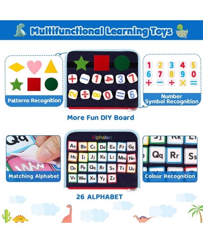 Busy Board 20 in 1 Montessori Toys for Toddler Sensory Board with Extra DIY Page for Learning Fine Motor Skills and Travel Pr...