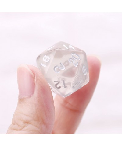 7Pcs/Set Portable D4-D20 Clear Polyhedral Dice Set Table Gaming Dice $15.55 Game Accessories